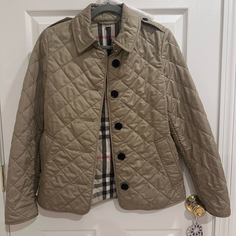 Burberry Tan Quilted Jacket